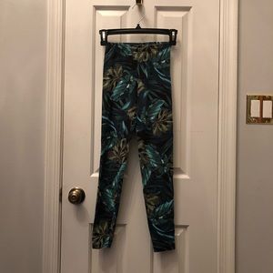 American Apparel Tropical Leaf Print Leggings